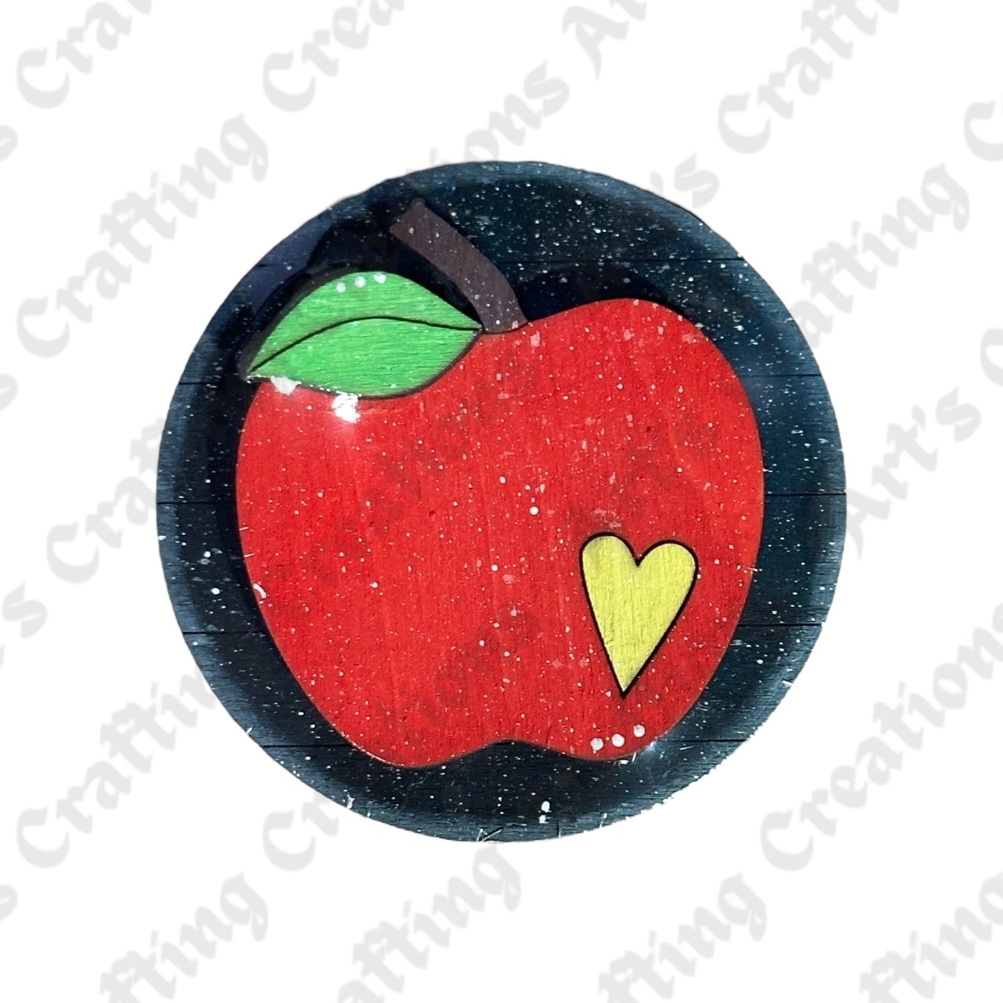 3" Round Insert Apple