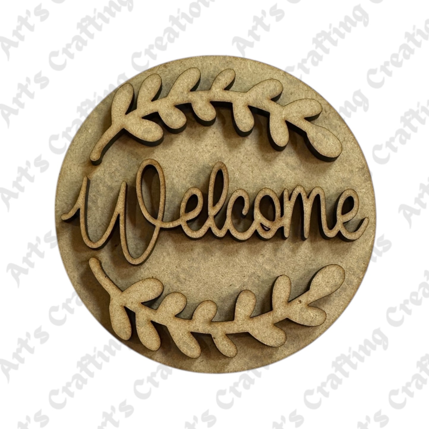 3” Round Insert - Welcome - Home