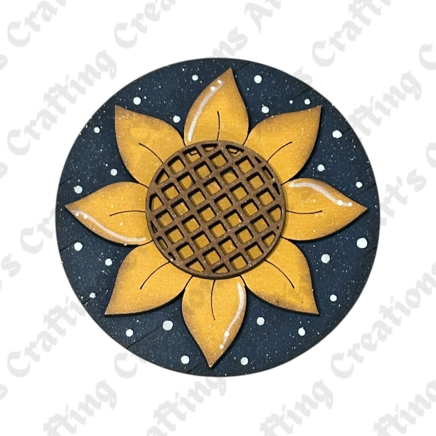 3" Round Insert Sunflower