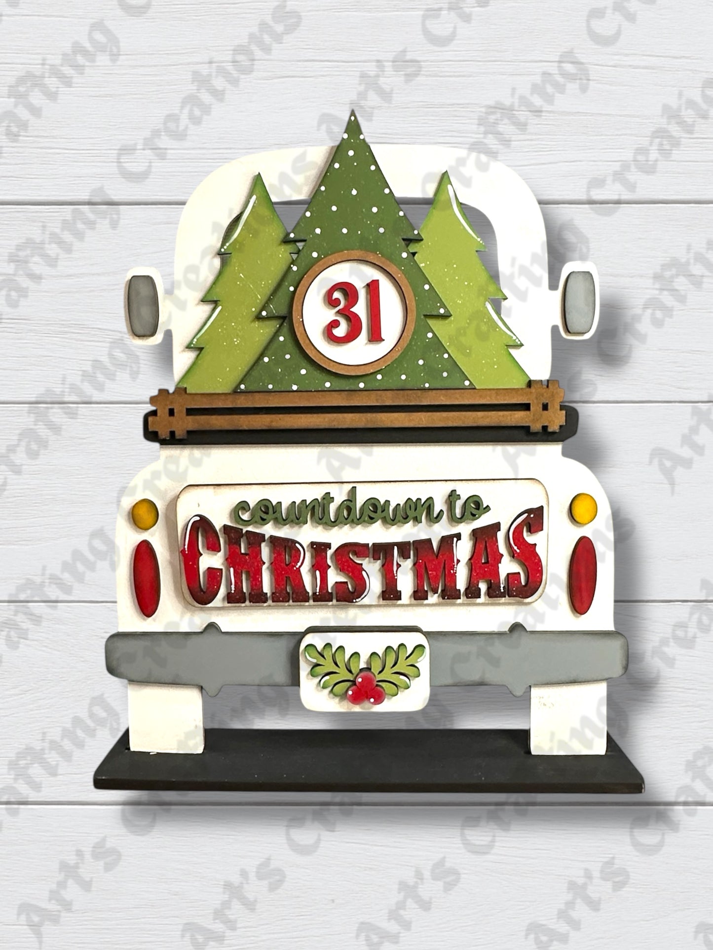 12” Interchangeable Insert - Countdown to Christmas