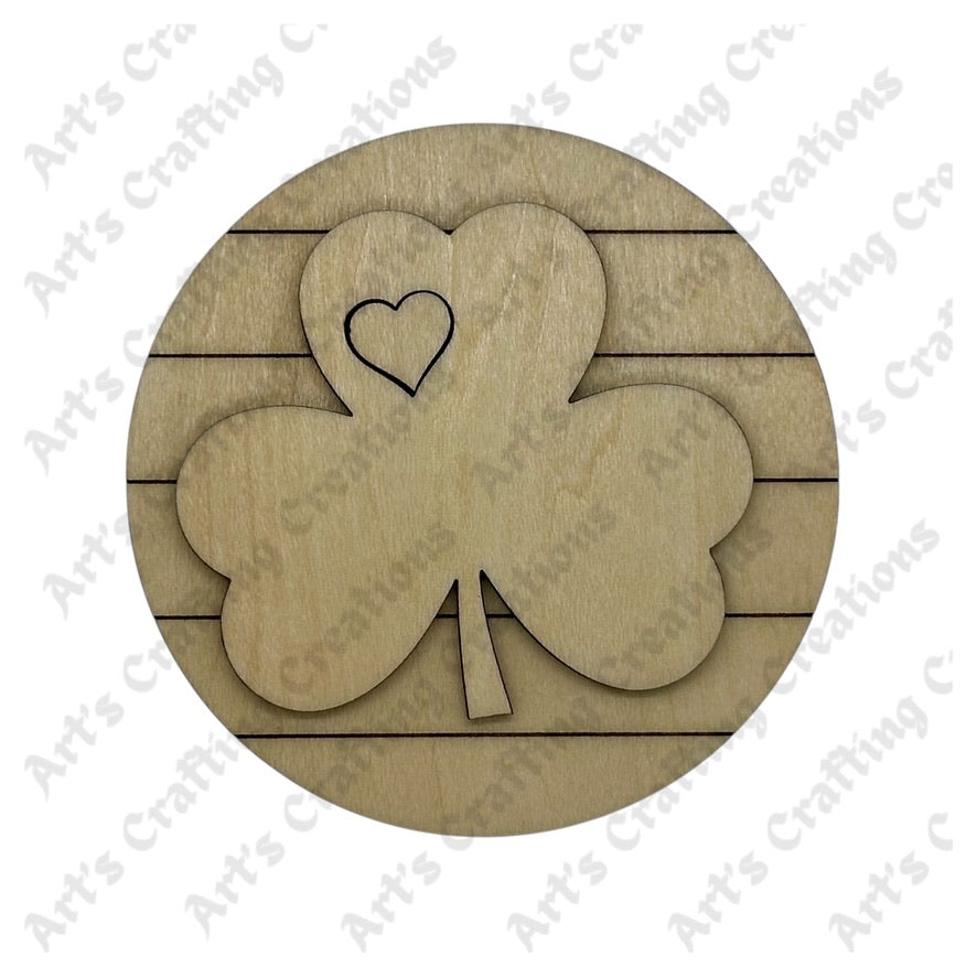 3" Round Insert Clover