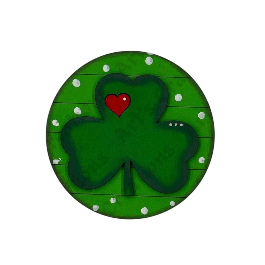3" Round Insert Clover