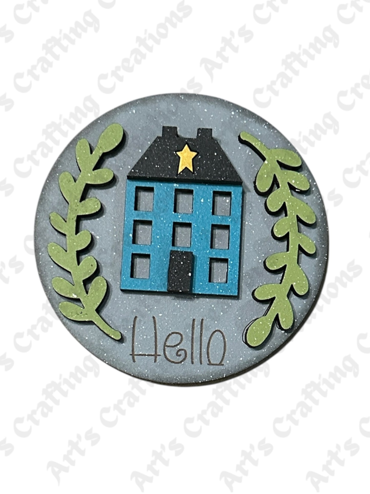 3" Round Insert Hello House