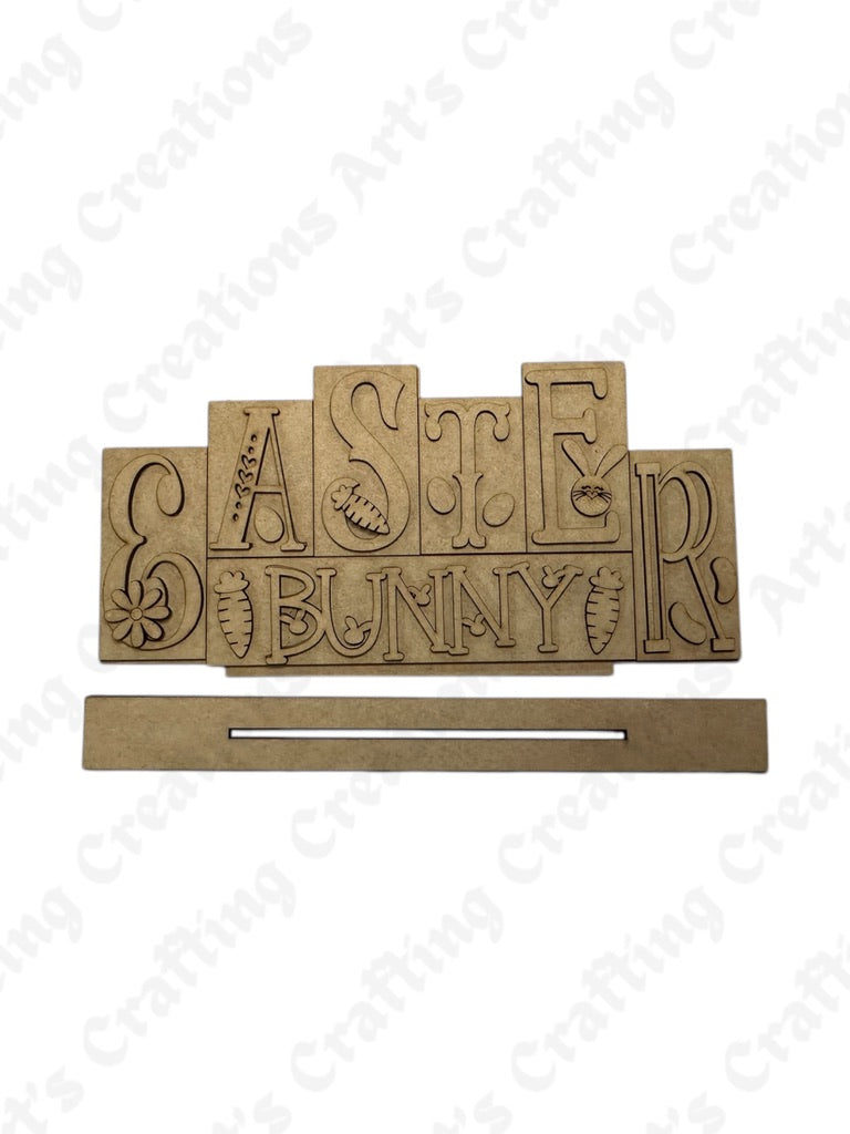 Easter Bunny Word Stacker