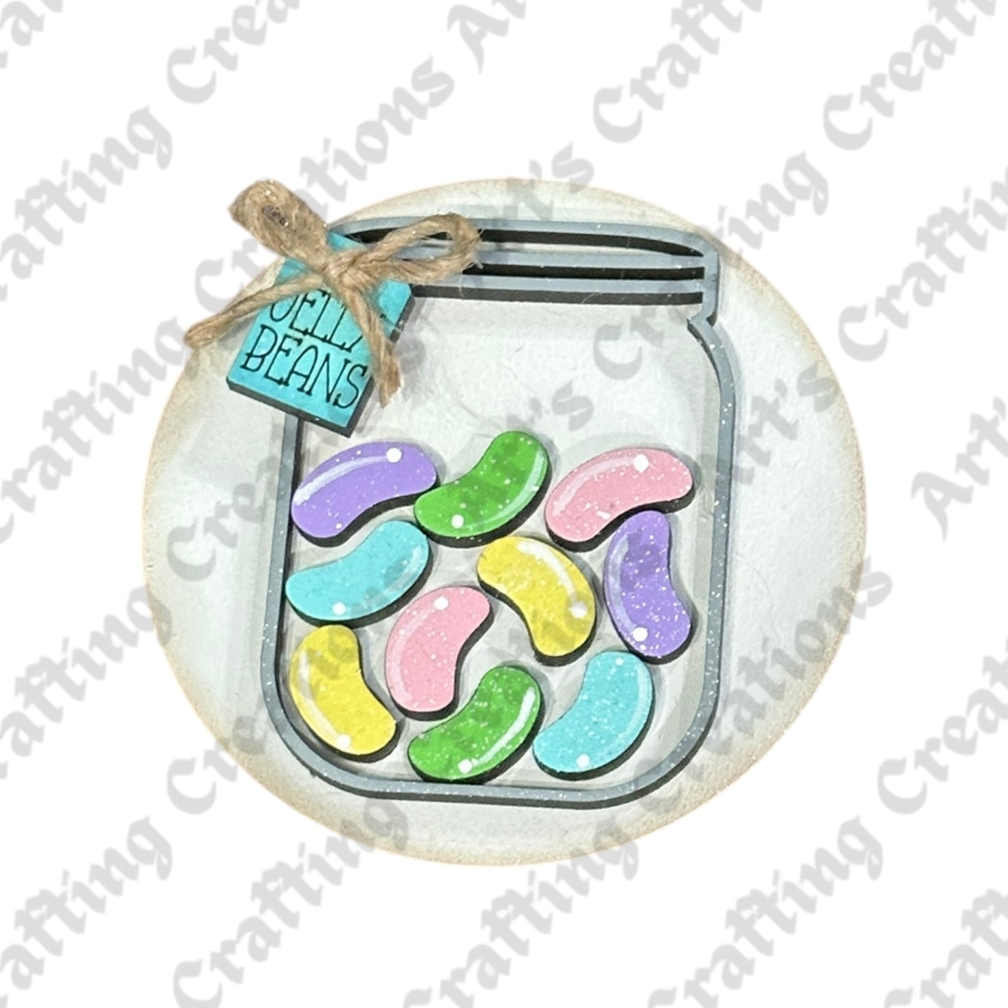 3" Round Insert Jar of Jelly Beans