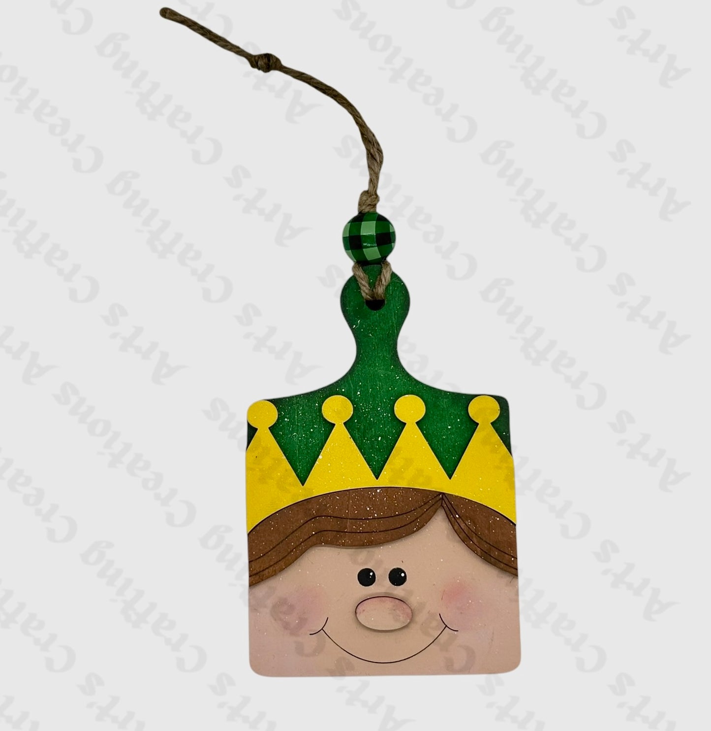 Elf with Crown Gift Card Holder Ornament