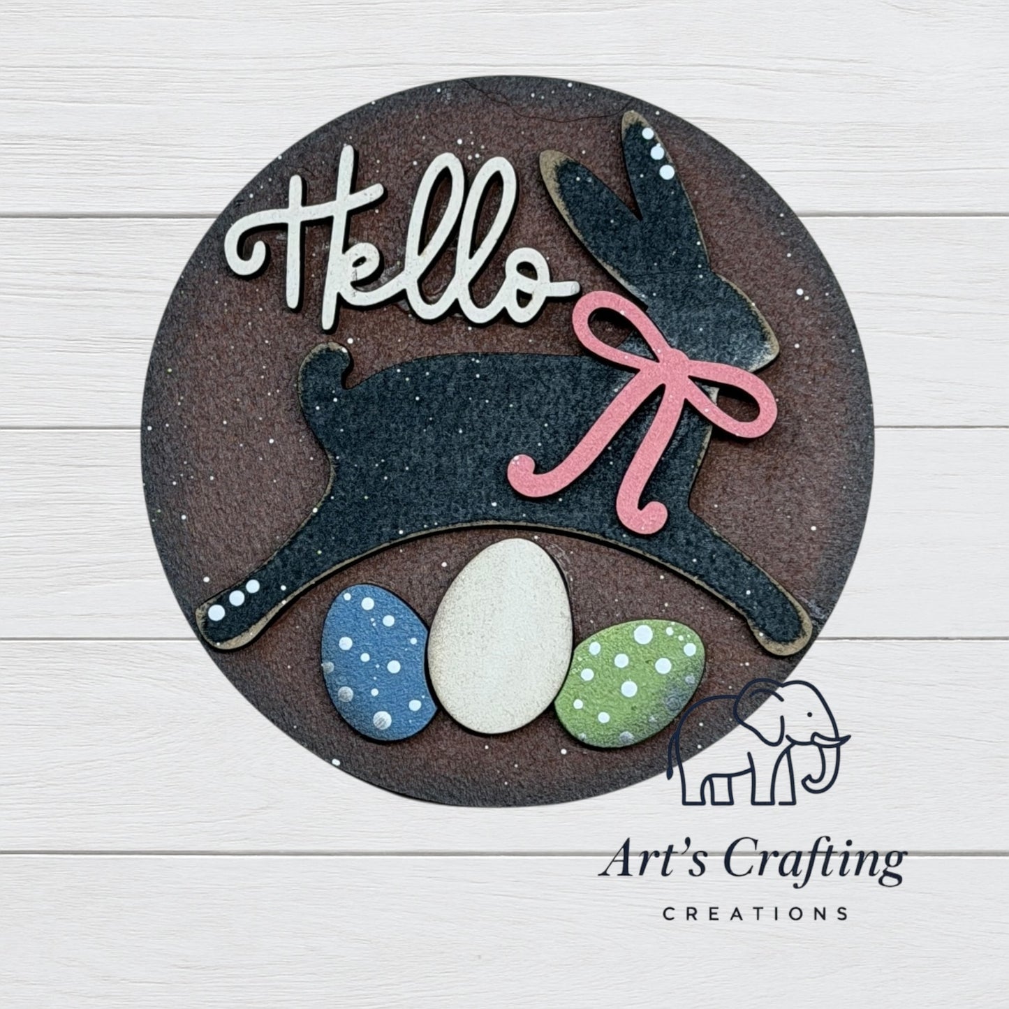 3" Round Insert - Hello Easter - April
