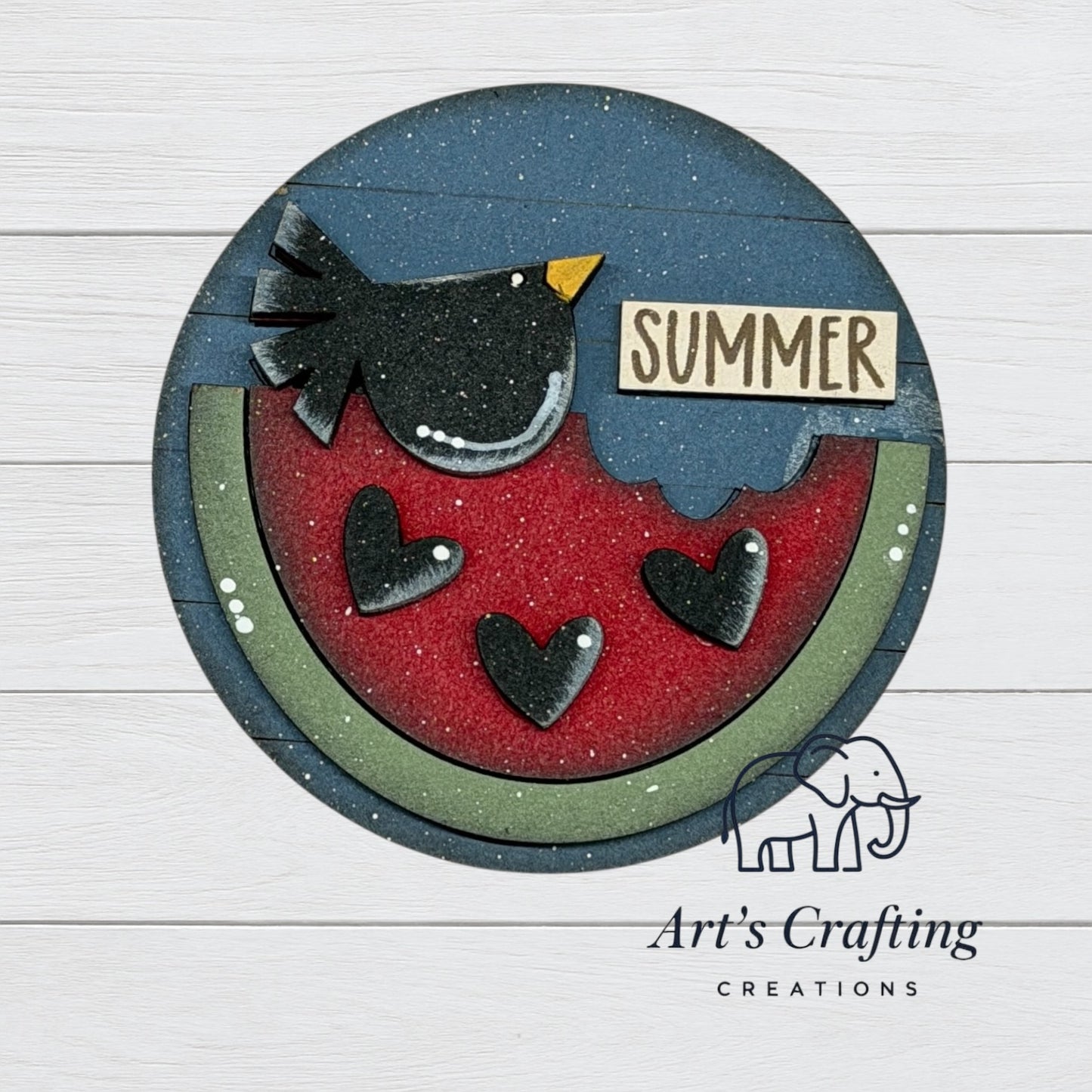 3" Round Insert - Watermelon Summer - June