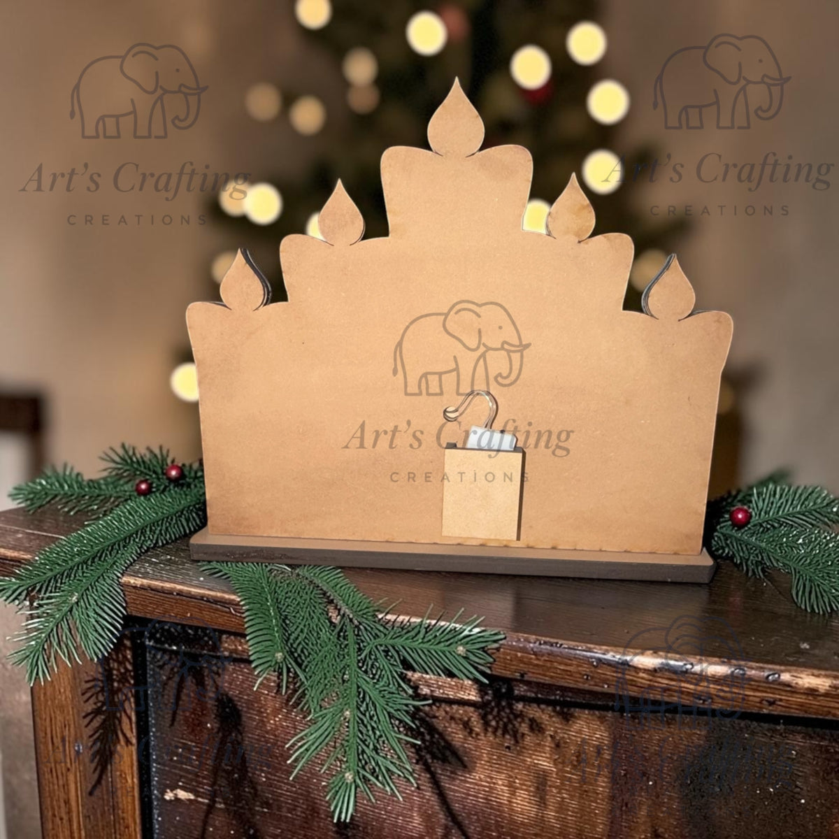 Joy to the world lighted shelf sitter