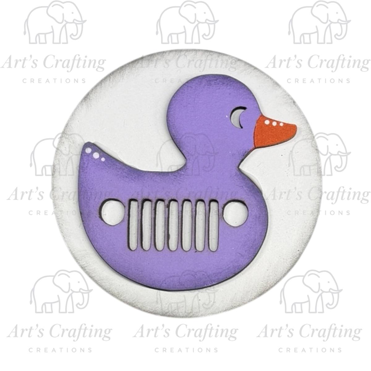3" Round Insert - Off Road Ducky - Specialty