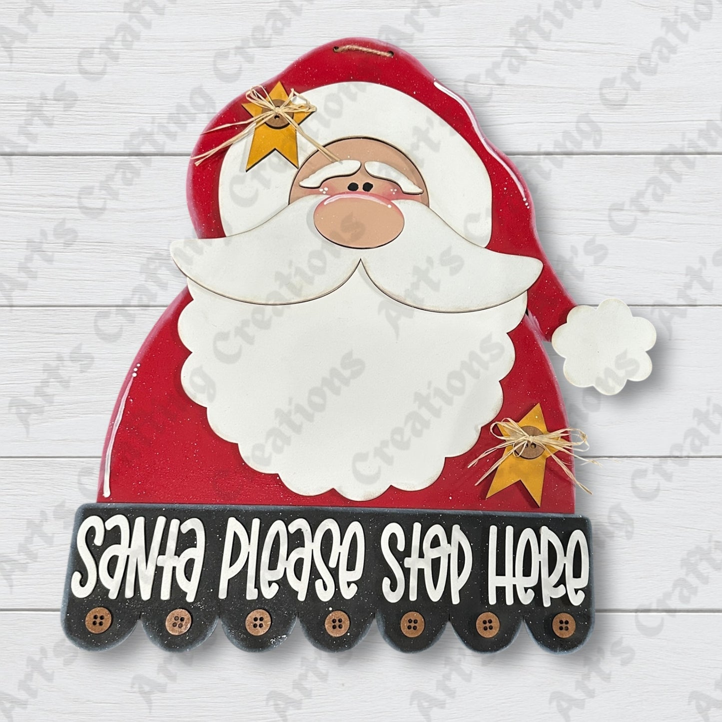 Santa - Please Stop Here Door Hanger