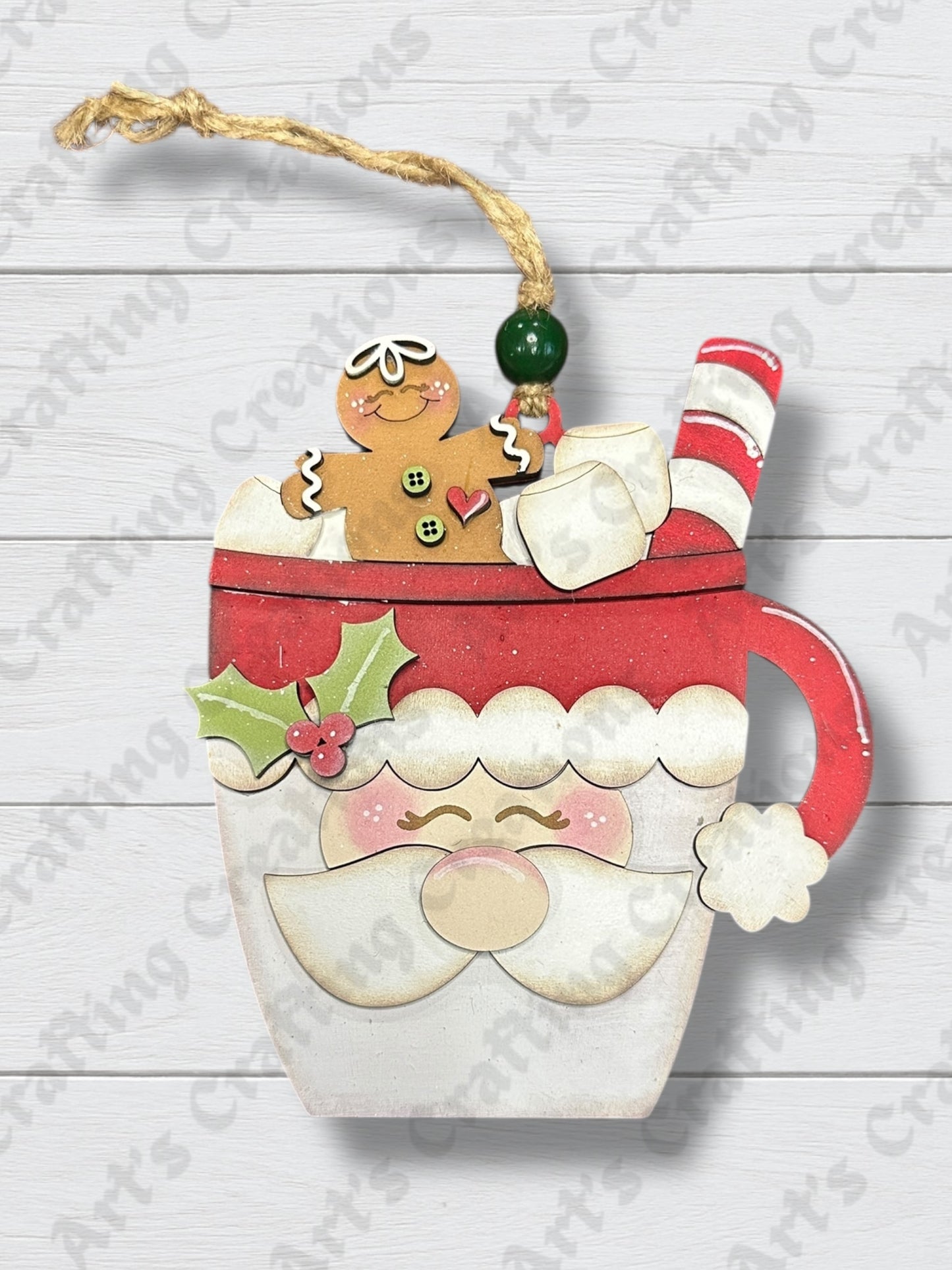 Santa Cocoa Mug Ornament