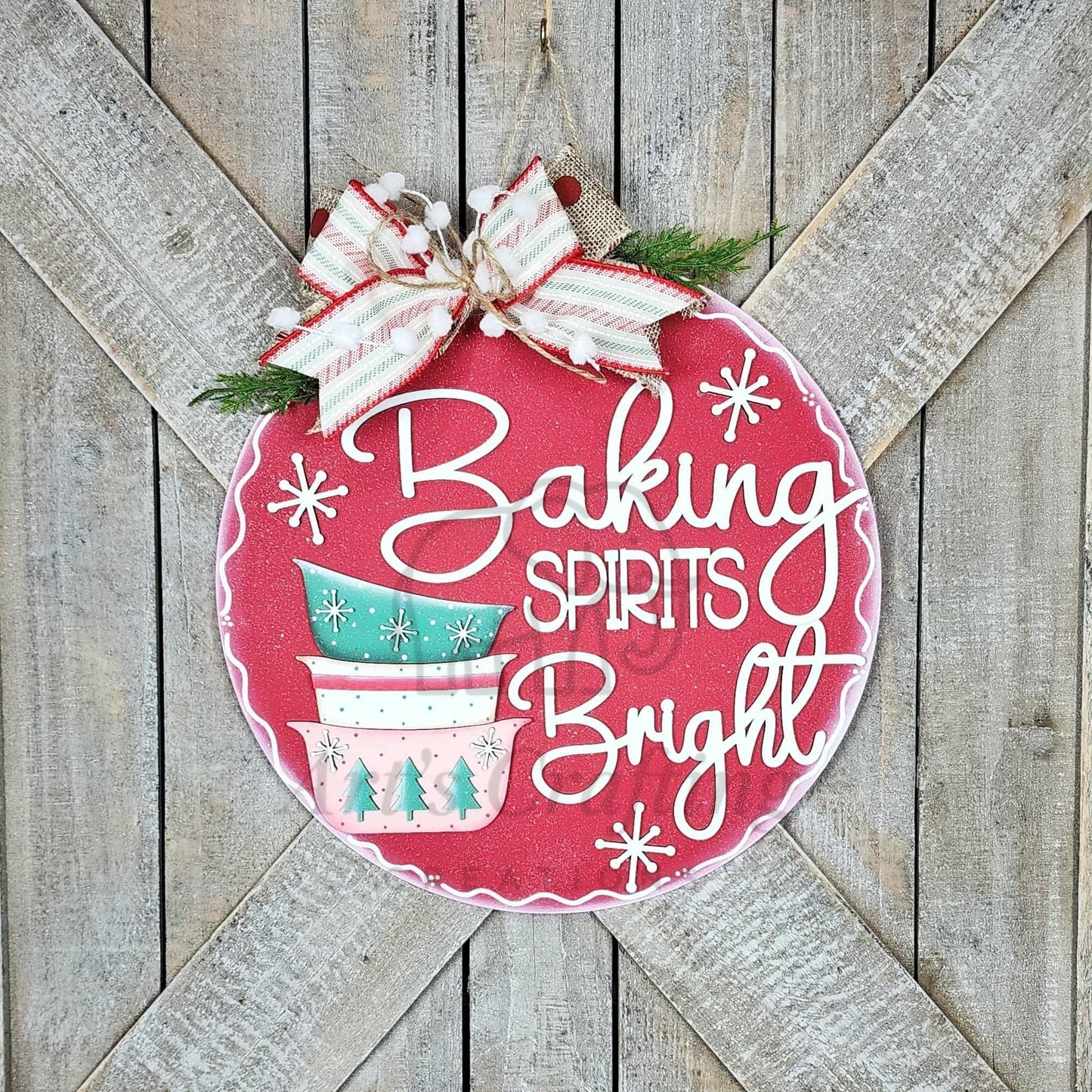 Baking Spirits Bright Hanging Sign
