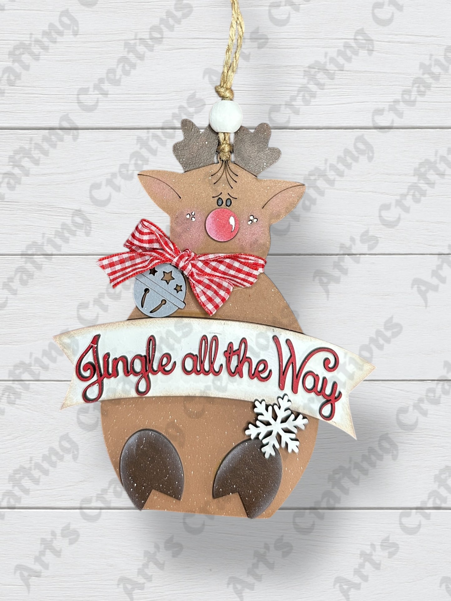 Reindeer Jingle all the way Ornament