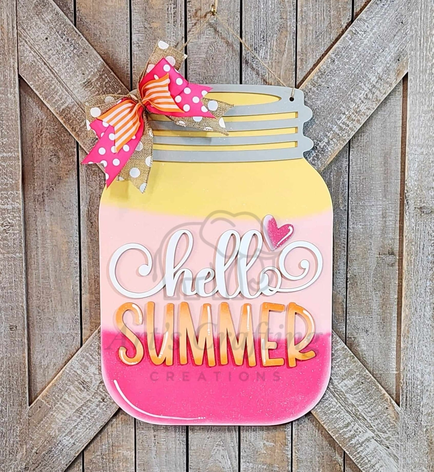 Hello Summer Hanging Sign