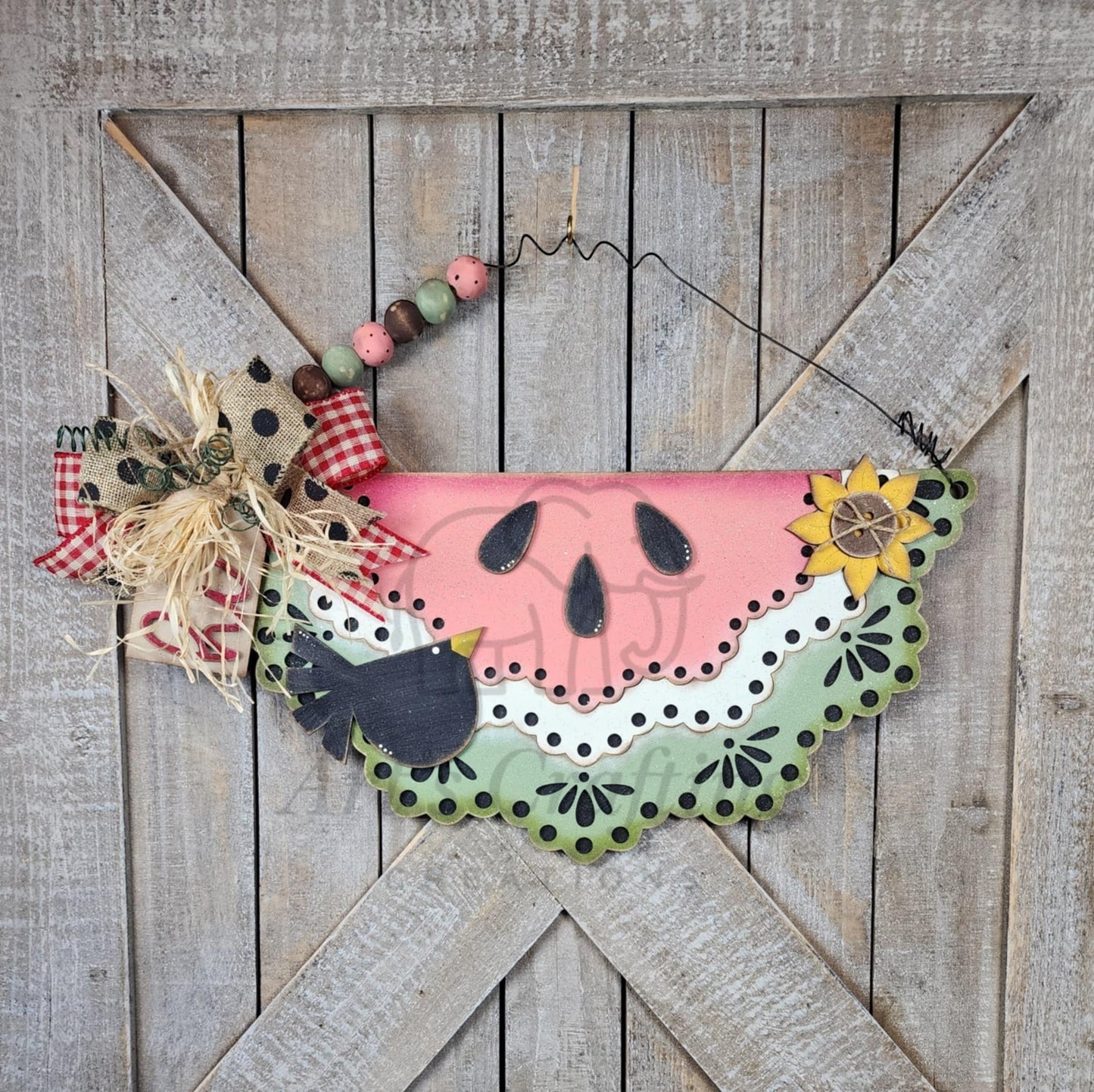 Vintage Watermelon Hanging Sign