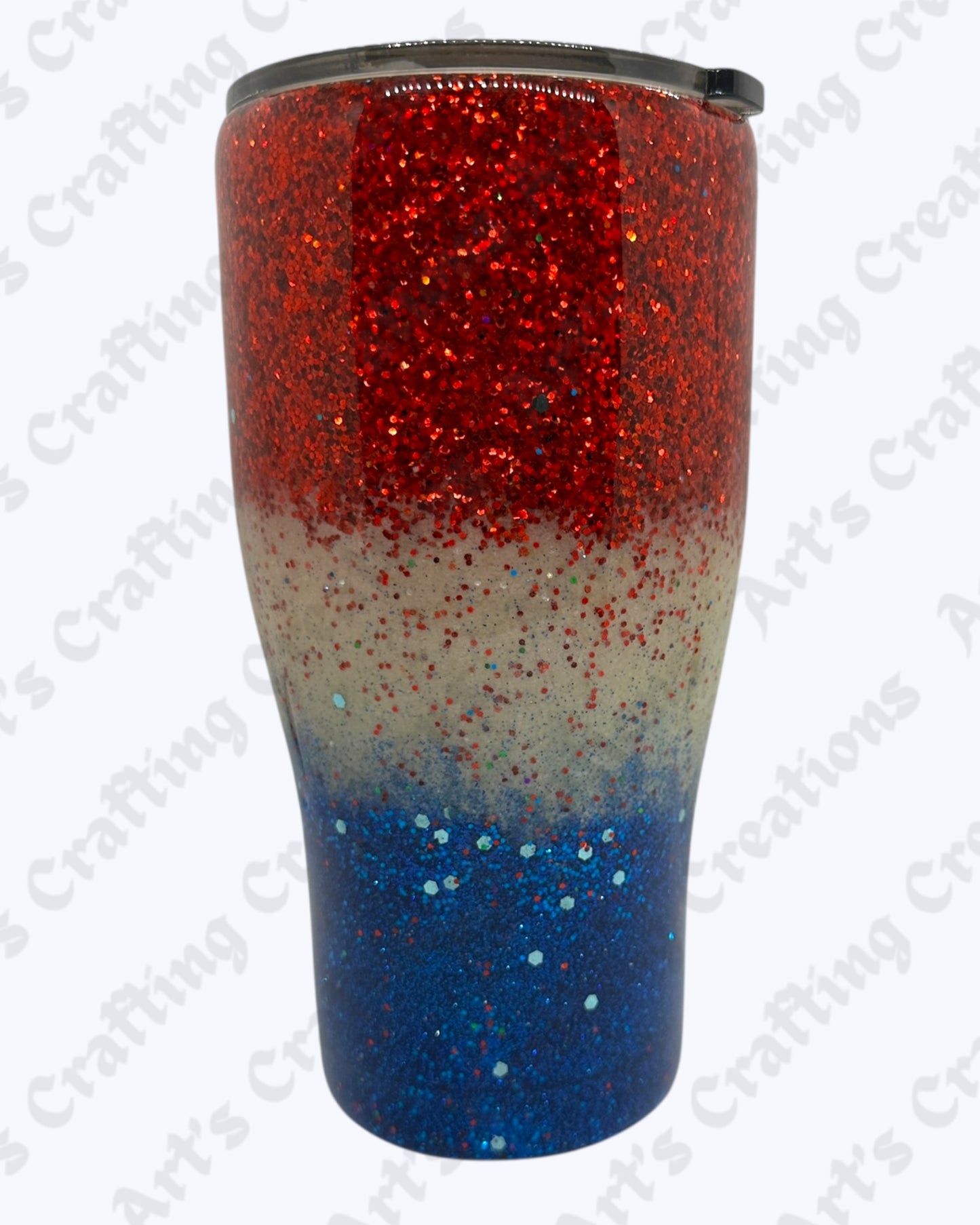 Patriotic Red/White/Blue 30 oz Tumbler