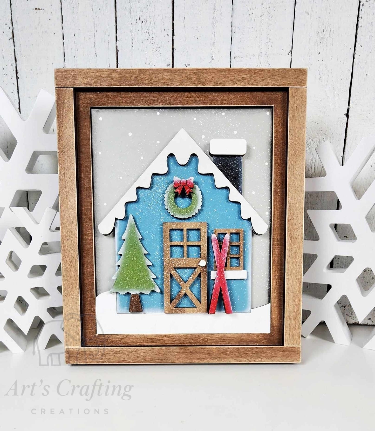 5x6 Interchangeable Insert - Winter House