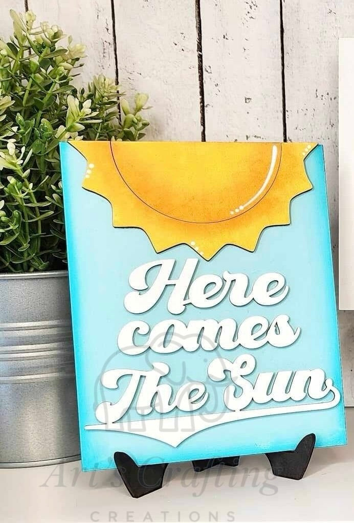 5x6 Interchangeable Insert - Here Comes the Sun