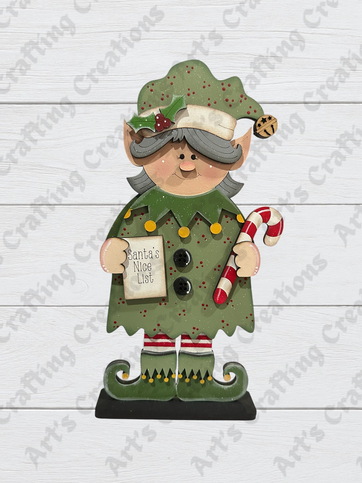Girl Elf - Santas Nice List Shelf Sitter