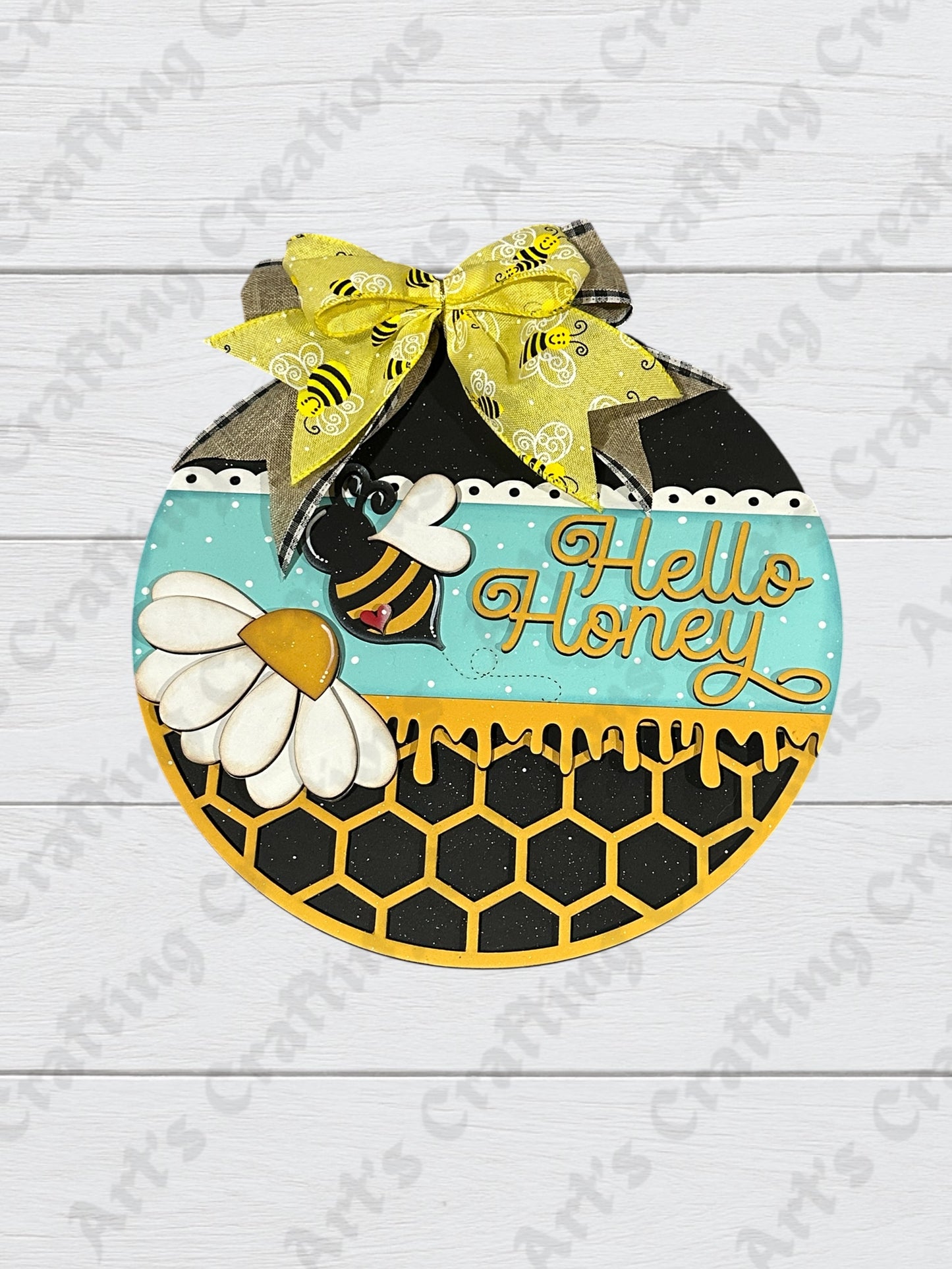 Hello Honey Hanging Sign