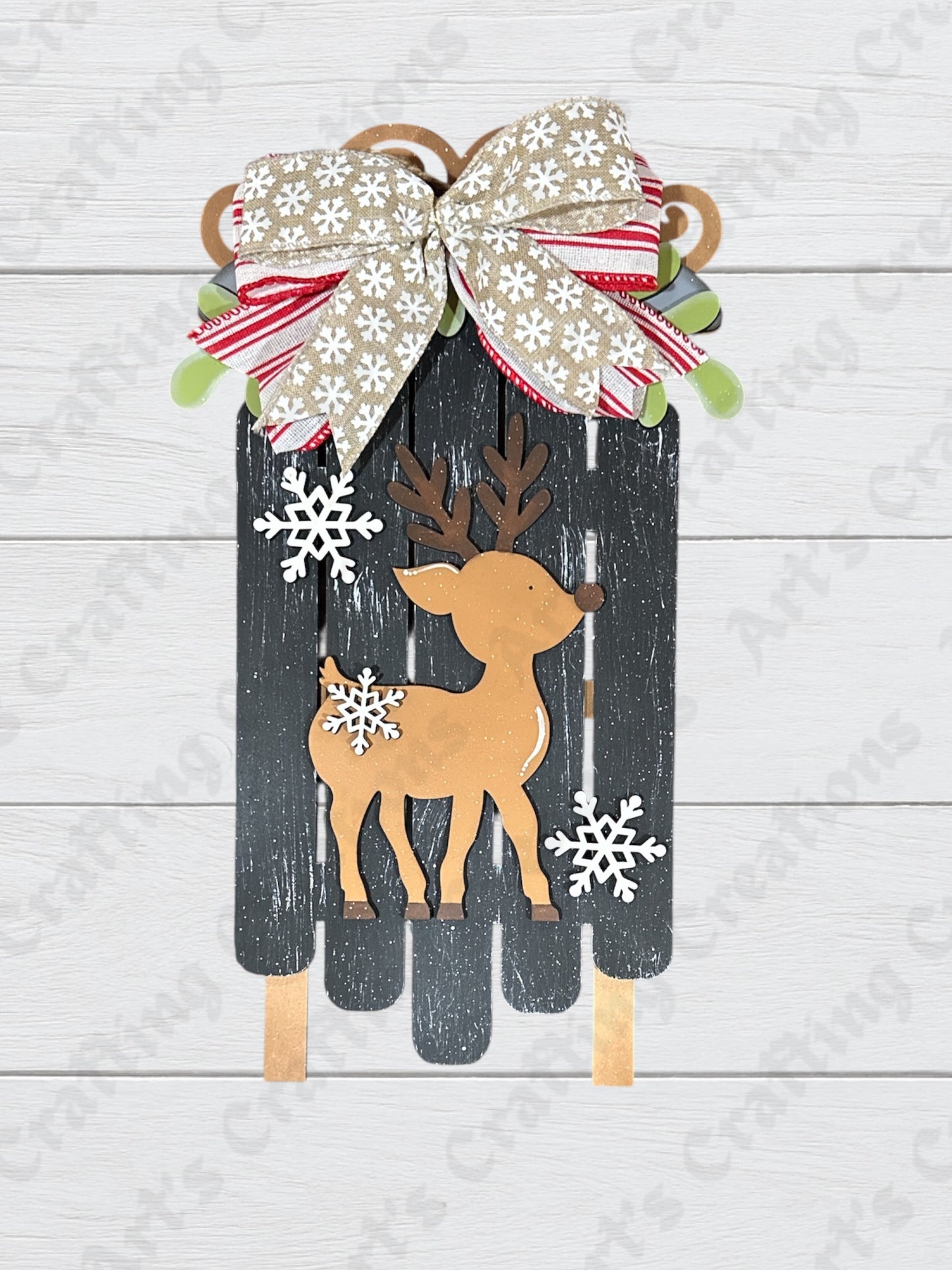 Reindeer Sled Door Hanger
