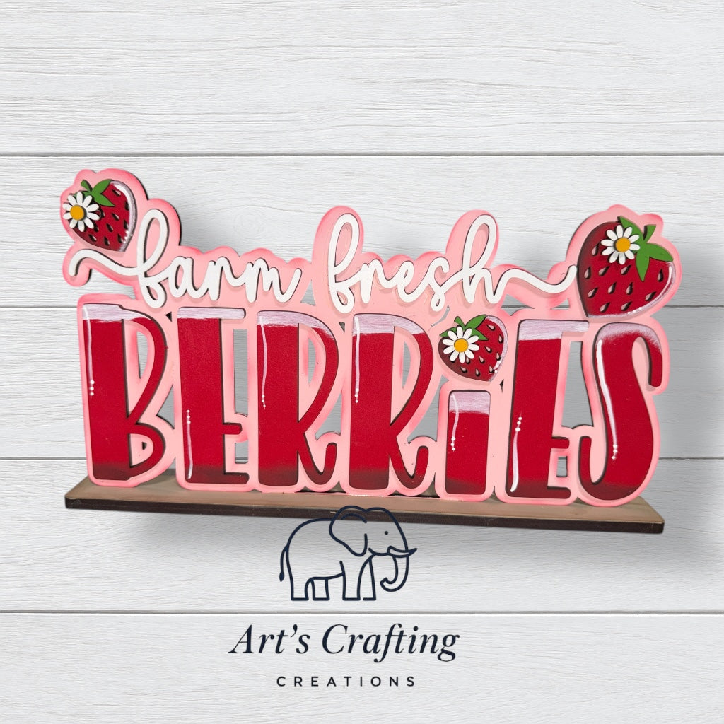 Farm Fresh Berries Shelf Sitter
