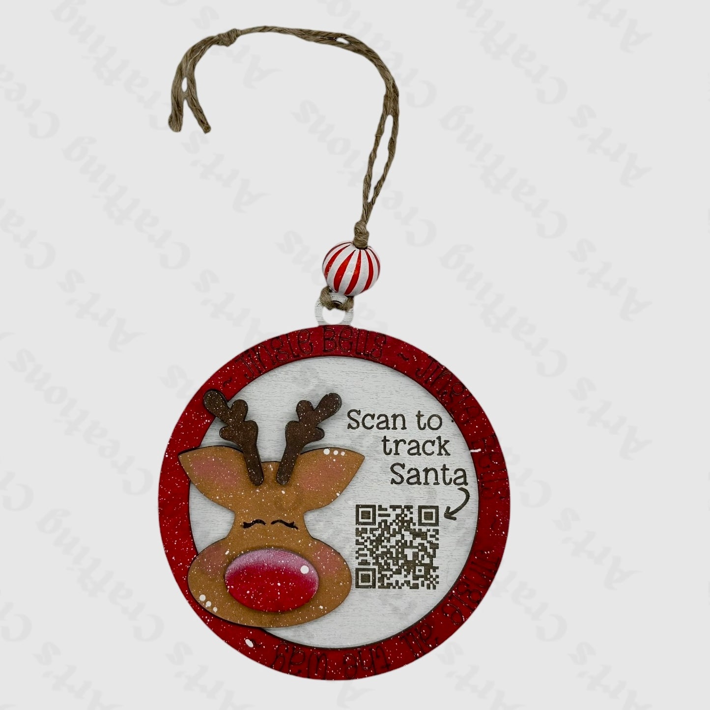Santa Tracker Reindeer Ornament