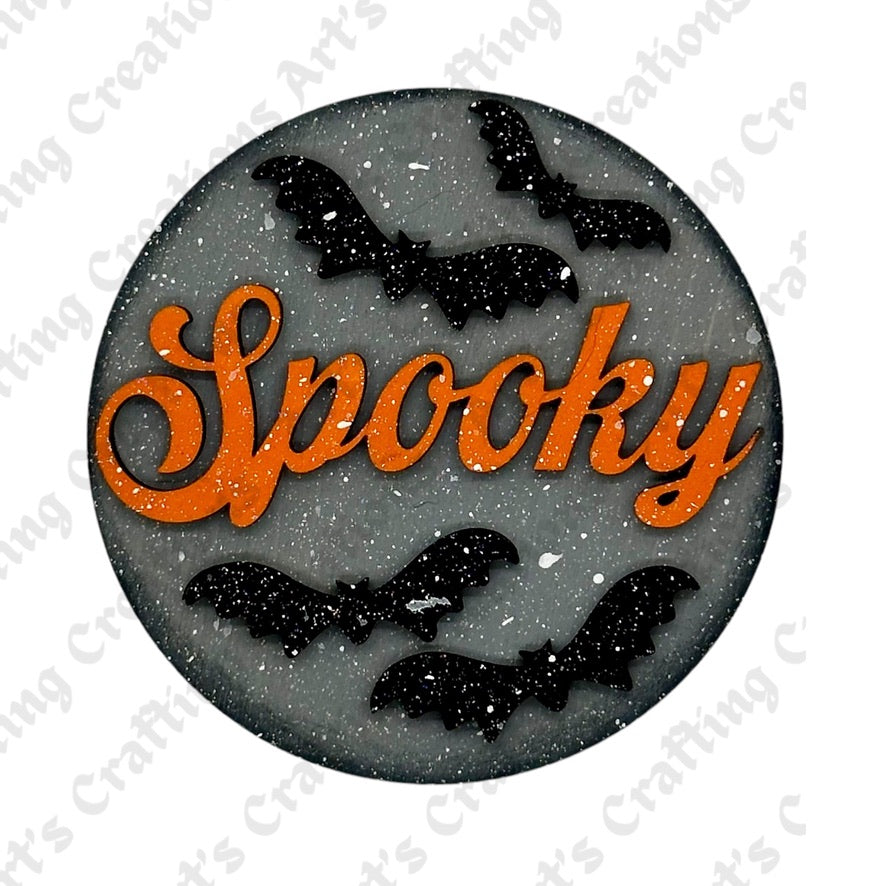3" Round Insert Spooky