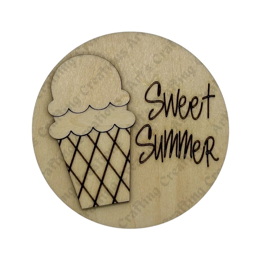 3" Round Insert Sweet Summer