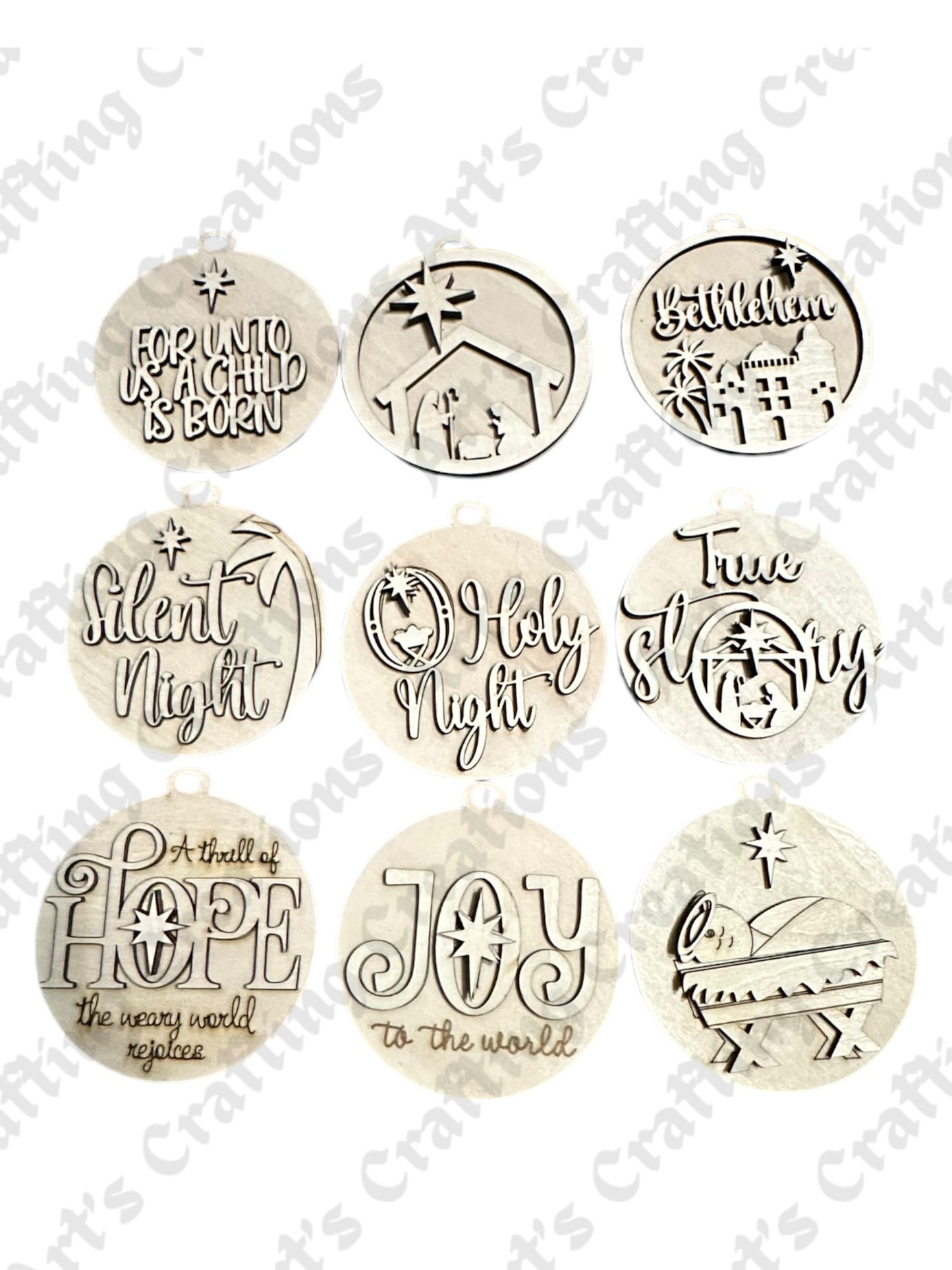 True Story Ornament Set