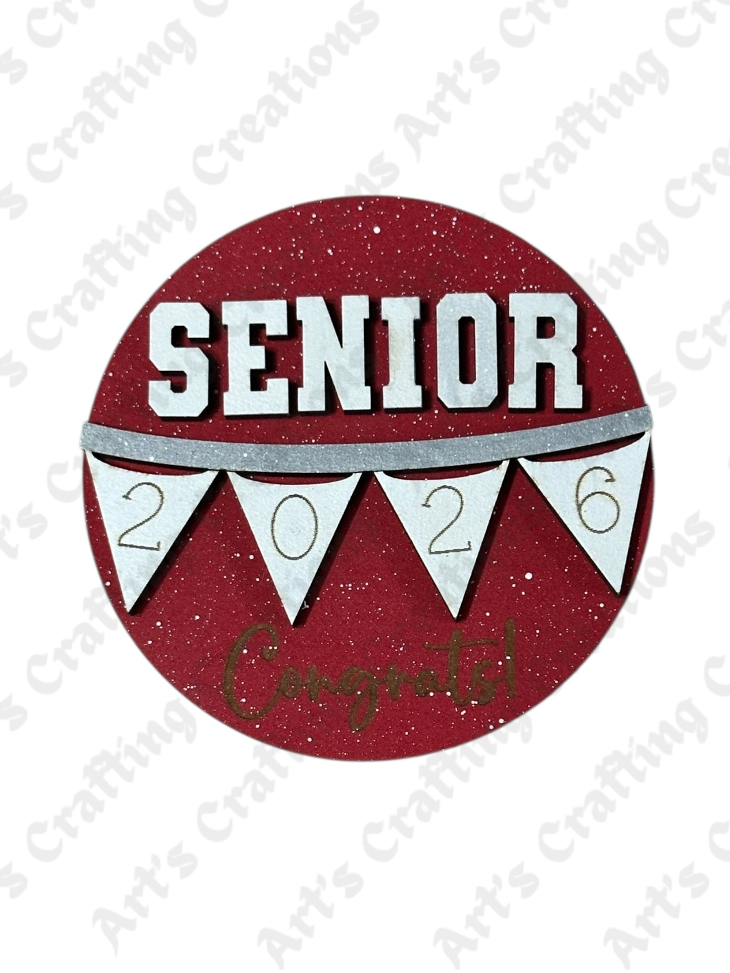 3" Round Insert Senior 2026 (or any year)