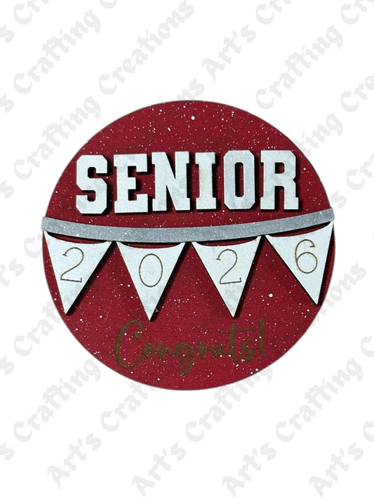3" Round Insert - Senior 2026 (or any year) - Graduation
