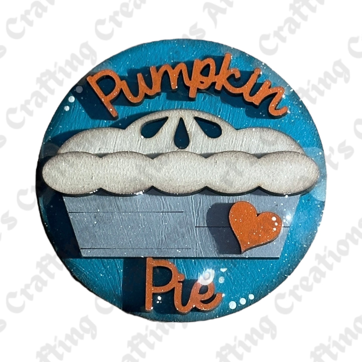 3" Round Insert Pumpkin Pie