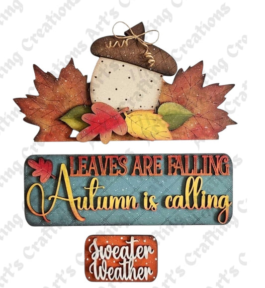12" Interchangeable Insert - Autumn is Calling