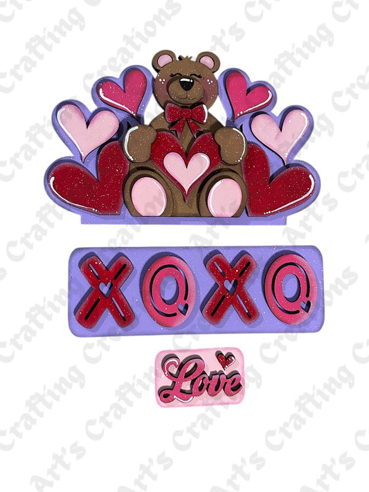 12" Interchangeable Insert - Valentine Bear