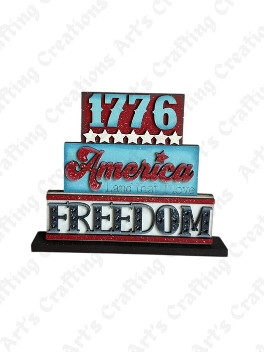 1776 America Freedom - Word Stacker
