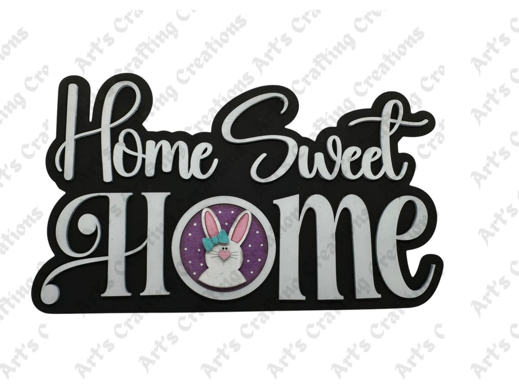 3" Round Interchangeable Home Sweet Home Base