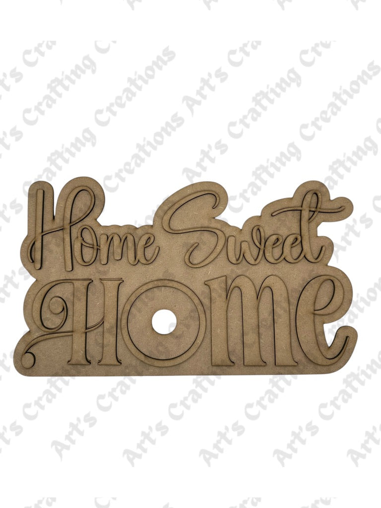 3" Round Interchangeable Home Sweet Home Base