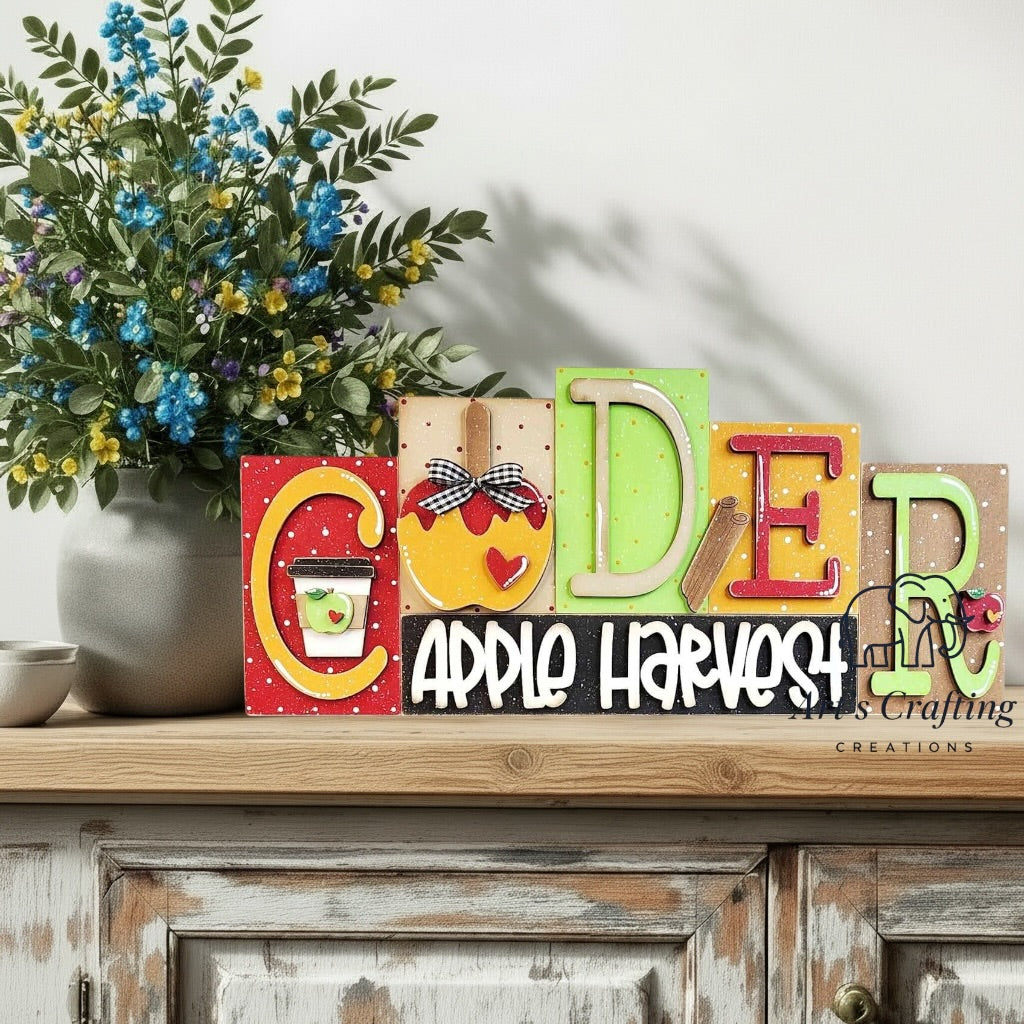 Cider Apple Harvest - Word Block