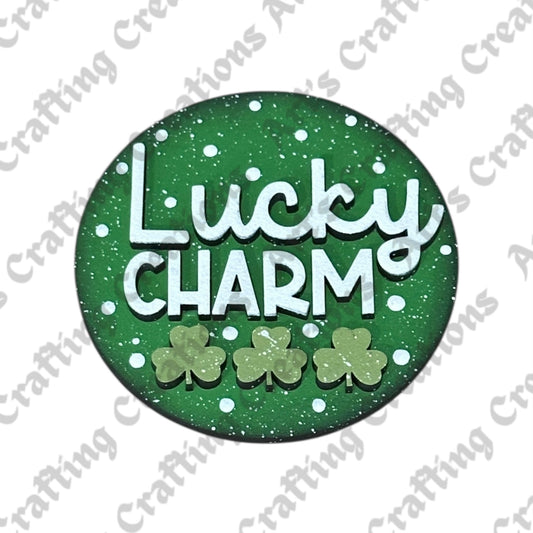 3" Round Insert - Lucky Charm - March