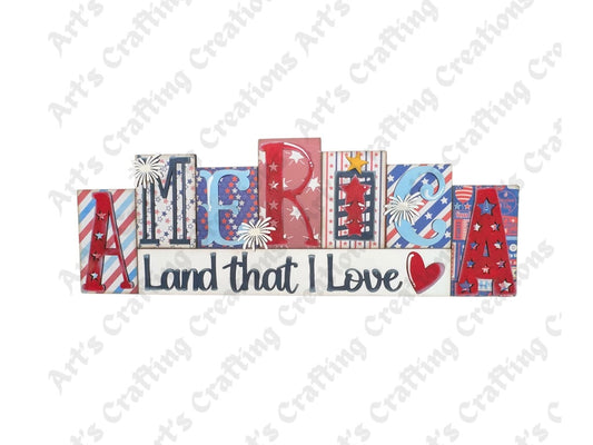 America Land that I Love - Word Stacker