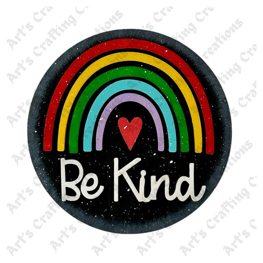 3" Round Insert - Be Kind - August