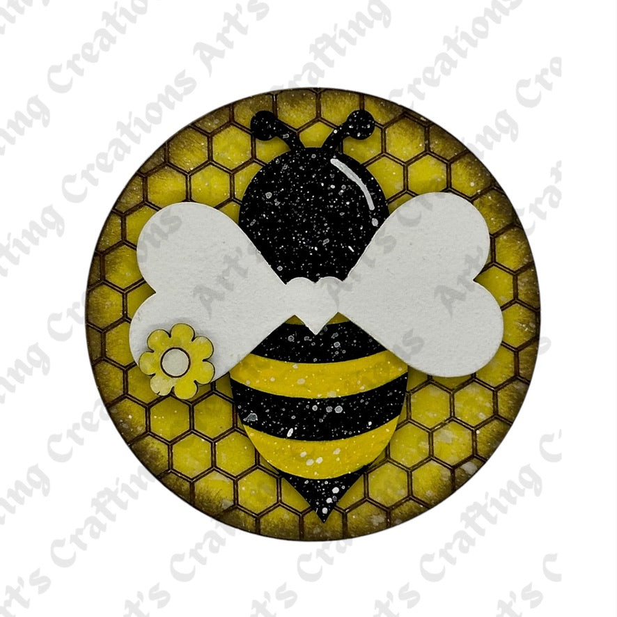 3" Round Insert Bee