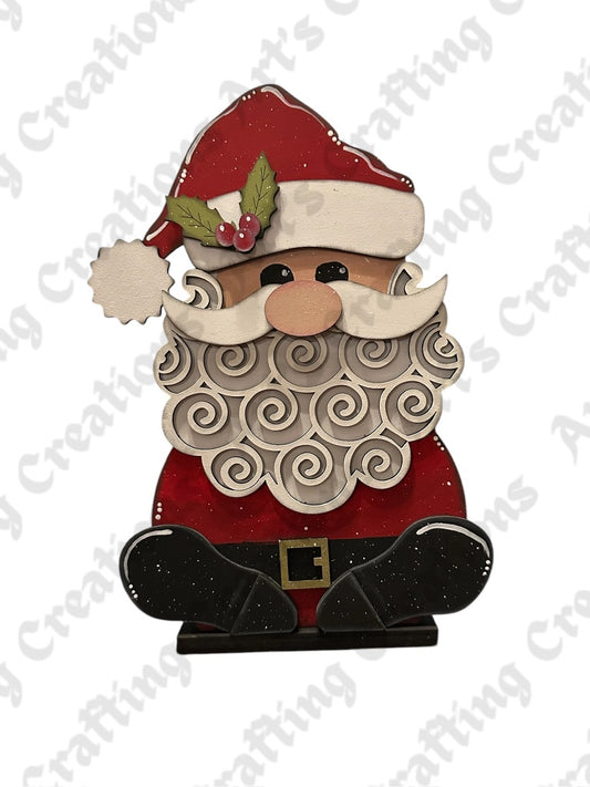 Curly Beard Santa Shelf Sitter