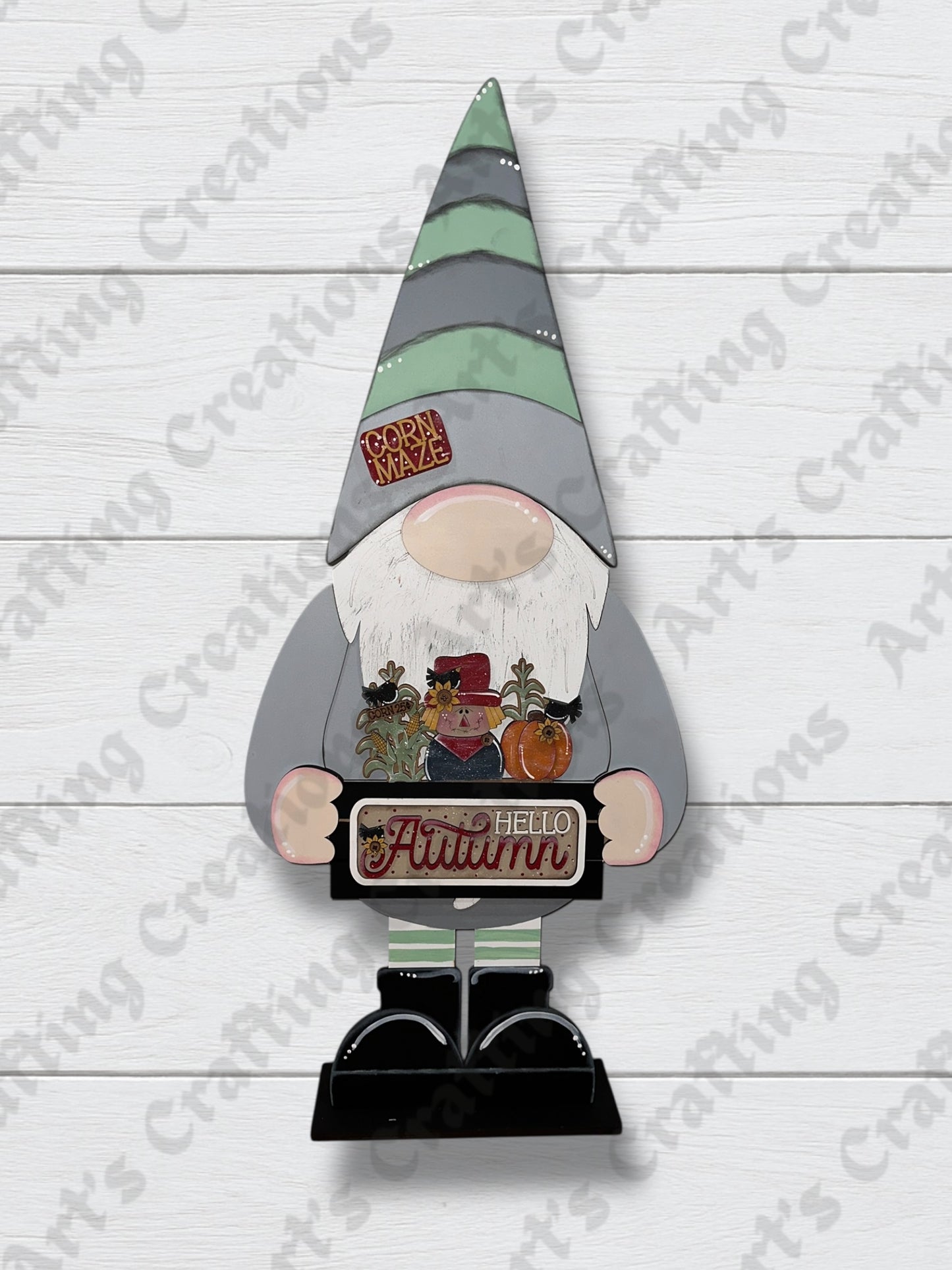 12" Interchangeable Base - 33" Standing Gnome