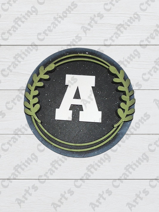 3” Round Insert - Monogram - Home