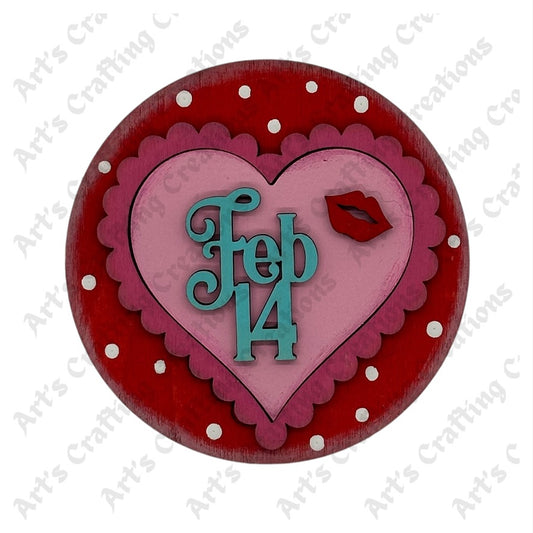 3" Round Insert - Feb 14 - February