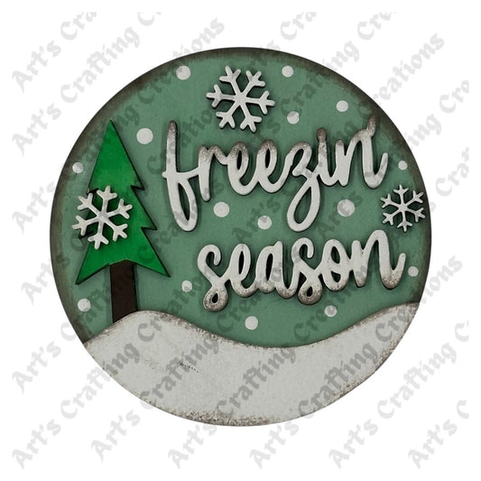 3" Round Insert - Freezin Season - January