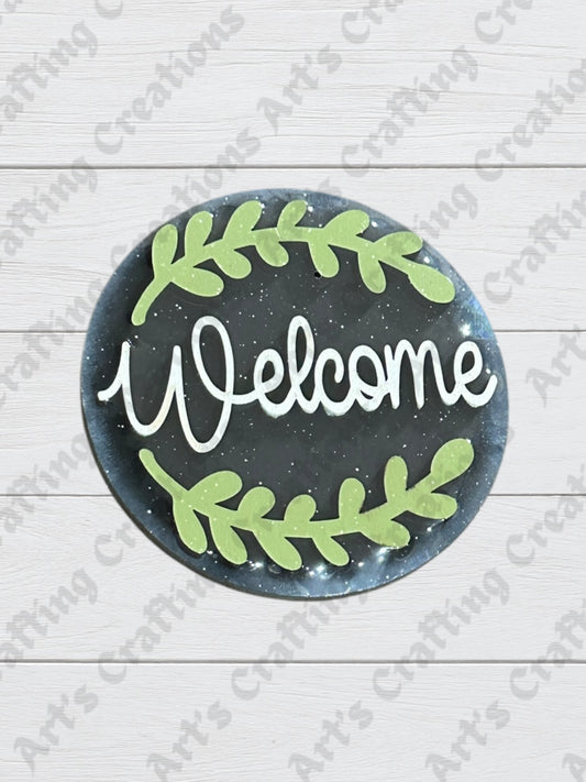 3” Round Insert - Welcome - Home